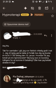 Gratis forsamtale Hypnoterapi hjælper allerede